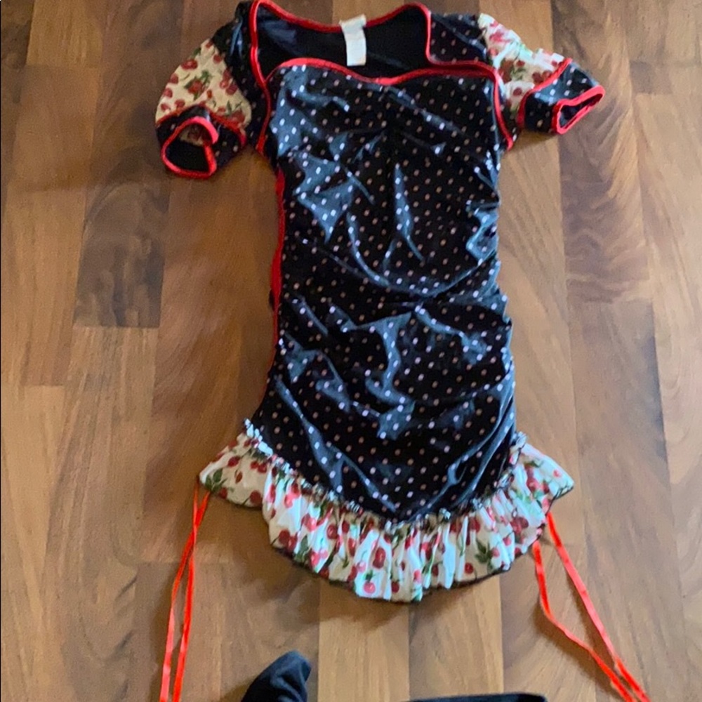 Sexy outfit includes boots